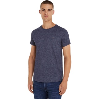 Tommy Jeans Herren T-Shirt Kurzarm TJM Slim Slim Fit, Blau (Twilight Navy), S