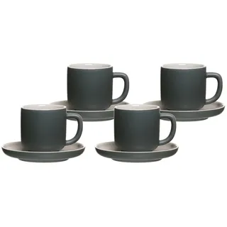 Ritzenhoff & Breker Espressotasse mit Untertasse 0,1 l Grau 4 St.