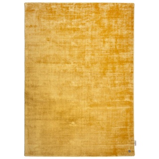 Tom Tailor Webteppich Shine Uni 65 x 135 cm Viskose Gold