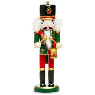 SIKORA Weihnachtsfigur NK-G Deko Nussknacker Figur aus Holz verschiedene Motive H:26cm grün|rot
