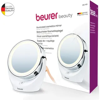 Beurer BS 49 LED Kosmetikspiegel beleuchtet 2-seitig klappbar