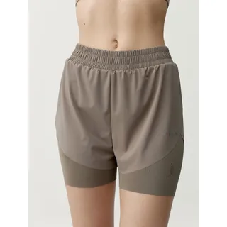 Born Living Yoga Bikila Performance Sportshorts grau/beige L
