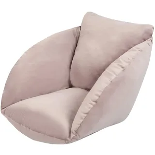 Ferocity Hängesessel Kissen aus Samt, Velvet Polster Bodenkissen für Schwenksessel, Auflage für Baumwoll Hängeschaukel, Hängekorb, Hängestuhl, Rückenkissen in der Farbe Schmutzig Rosa [114]