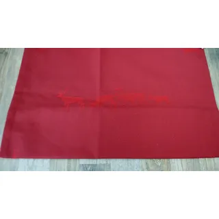 Driessen 4 er Tisch-Set Taiga rot mit Hirsch Jaquard-Tischset 45 cm x 35 cm