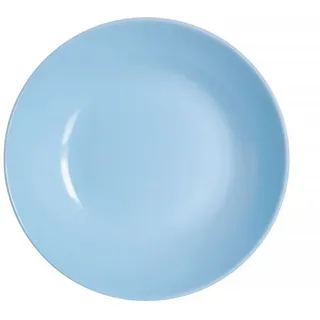 Luminarc Suppenteller Runder tiefer Suppenteller 20cm, (1 St), Diwali Light Blue blau