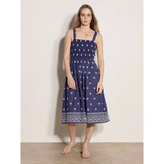 Midikleid APRICOT "Midikleid", Damen, Gr. XS (34), N-Gr, lila, gewebt, Obermaterial: 60% Viskose CV. 40% Baumwolle CO., Modern, Kleider Midikleid, Stickerei