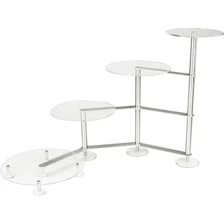 Manschin-Laserdesign Tortenständer Rund Tortenetagere Acryl Treppe Etagere Hochzeit 4 Etagen Acryl (Ø 20 25 25 30 cm)