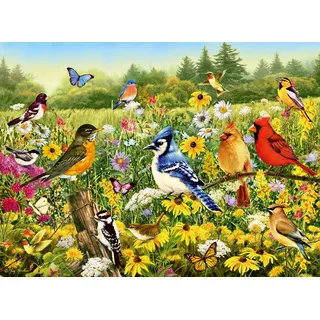 Ravensburger Erwachsenenpuzzle 500 Teile - Vogelwiese