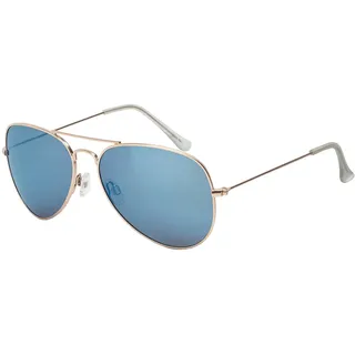 BEZLIT Herren Piloten Sonnenbrille Metall – klassische Flieger-Brille mit UV400 Polycarbonatgläsern, Gold & Silber Rahmen - Einheitsgröße