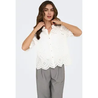 Only Spitzenbluse cloud dancer M