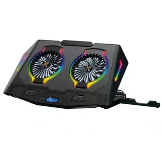 Conceptronic THYIA ERGO Gaming-Notebook Kühlständer mit 2 Lüftern Notebook-Ständer mit Kühlfunktion