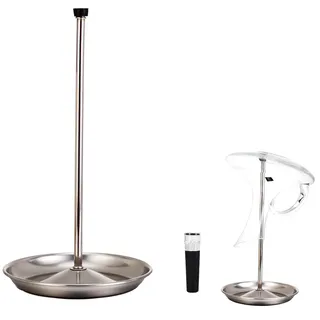 Flaschenständer Zum Abtropfen, Edelstahl Flaschenhalter Abtropfständer, Flaschen Trockenständer, Edelstahl Dekanter Rack Halter, Trocknen Dekanter Stand Upside Down, Für Weckruf, Küche, Esstisch, Bar