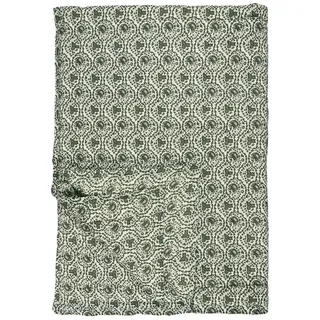 Ib Laursen Tagesdecke Ib Laursen - Decke Quilt Tagesdecke Überwurf 170x130cm Weiß Grün