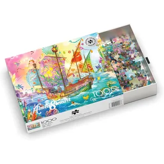 Buffalo Games - Silver Select - Aimee Stewart - Crystal Dreamship Harbor - 1000 Teile Puzzle für Erwachsene - Herausforderndes Puzzle perfekt für Spieleabende
