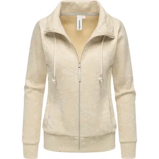 Ragwear Damen, Sweatjacke Trainingsjacke Sportjacke mit Allover-Print Ronette Print Sand Gr. M - M