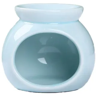 Duftlampe für ätherische Öle,Aromalampe aus Keramik Diffusor,Elegantes Duftlampe,Teelicht für Duftwachs und Duftöl Lampe,Aromabrenner für Schlafmittel Entspannung Meditation Verwendet,Himmelblau