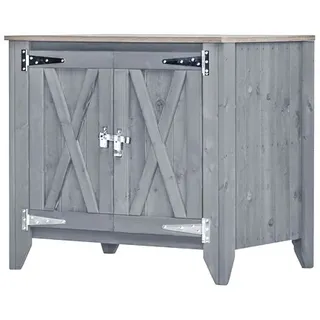 BM Massivholz BM TYP 564 Outdoorküche Sideboard 2-türig