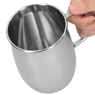 ZenithAur Bierkrug aus Edelstahl, 1000 ml, tragbare Kaffeetasse, doppellagiges Design für Halloween-Dekorationen, Trinkgeschirr, schön für Partys