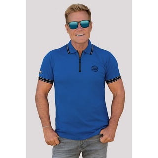 CAMP DAVID Poloshirt aus Baumwolle blau 4XL