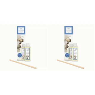 ipuro sunny beachtime - preiswerter Raumduft Nachfüller mit frischen Noten - Duftöl Refill mit Duftstäbchen - Raumduft Diffuser Nachfüllflasche 200ml - Raumduft Nachfüllflasche inkl Duft-Sticks