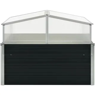 vidaXL Gewächshaus 100 x 100 x 77 cm Anthrazit