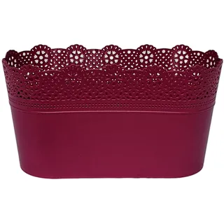 Blumentopf LUZIA oval Pink 29 x 13 cm Pflanztopf Übertopf Kunststoff bunt