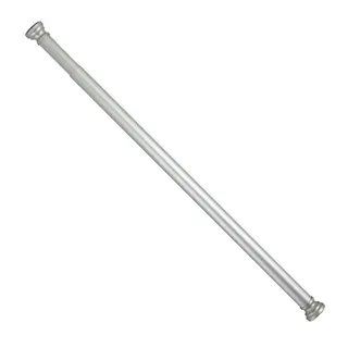 Extra Dick Alu Duschvorhangstange Chrom 140-250 cm Silber Glänzend Teleskopstange Klemmstange Wannen Stange für Duschwannen und Dusche