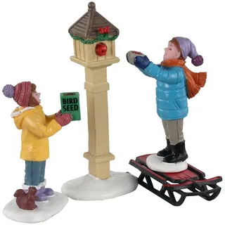 Lemax The Bird Feeders Set/3 Weihnachtsdorf mehrfarbig