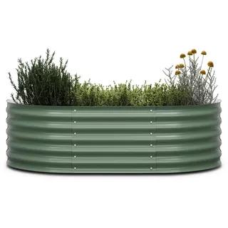 Blumfeldt High Grow Extended Hochbeet 150 x 43 x 60 cm Dunkles Moosgrün