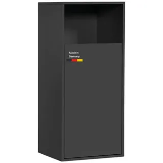mokebo Wäscheschrank 'Der Wäschehüter' (95x41x40 cm) Made in Germany, Wäschesortierer mit 1 Fach, auch als Wäschekorb, Wäschesammler oder Wäschetruhe aus Holz in Anthrazit, fürs Bad & Schlafzimmer