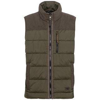 CAMEL ACTIVE Steppweste Outdoor Weste mit Stehkragen und Cordbesatz 58