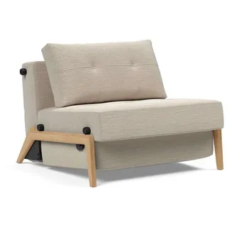 Innovation Living Schlafsessel Cubed Polyester 98 x 79 x 98 cm Beige mit Kissen