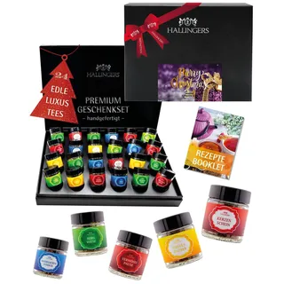 Tee Weihnachts-Geschenk-Set 24 lose Tees "Merry Chri..." Hallingers DE