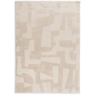 Schöner Wohnen Blaze 252 Webteppich 140 x 200 cm Beige/Weiß