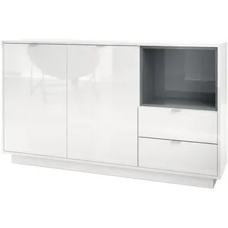 Vladon Sideboard 153 x 88 x 38 cm Grau