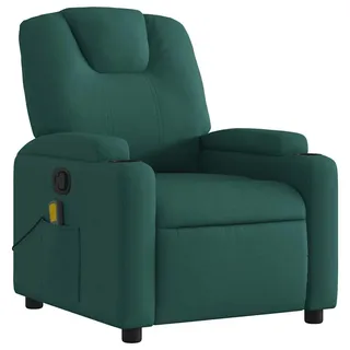 vidaXL Massagesessel Dunkelgrün Stoff 88 x 97 x 88 cm Grün mit Fernbedienung