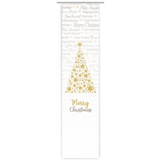 Schiebegardine Tolle Weihnachten gold - silver, Flächenvorhang, gardinen-for-life, Digitaldruck, Sublimationsdruck - sehr haltbar!, waschbar bei 30 Grad 60 cm x 245 cm