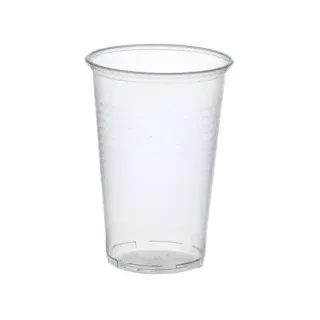 Papstar Trinkbecher, 0,5l transparent mit Schaumrand