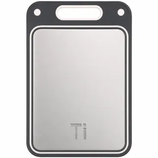Edelstahl Titan Schneidebrett Fleisch Küchenbrett: Katori Schneidebretter für Küche Metall Cutting Board, 35.5cm*24.5cm