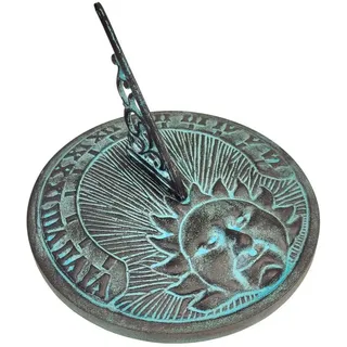 FTWdesign Gartenfigur Retro Sonnenuhr Gartendekoration aus Metall