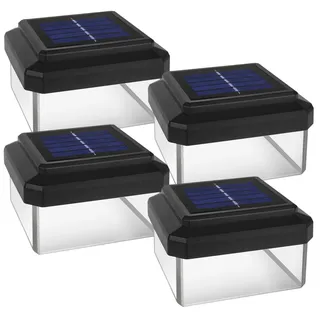 GreenBlue GB128 Solar-Mastleuchte, 4 Stück, 100x100mm - Gartenbeleuchtung
