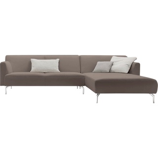 hülsta sofa Ecksofa hs.446, in minimalistischer, schwereloser Optik, Breite 317 cm beige|grau