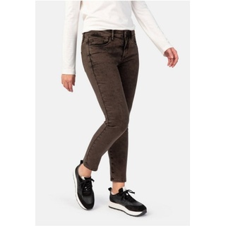 STOOKER WOMEN Slim-fit-Jeans Florenz Damen Stretch Jeans -Slim Fit- Chocolate Brown Wash braun 36