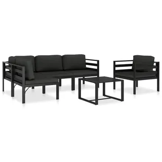 vidaXL Garten-Lounge-Set anthrazit 49233