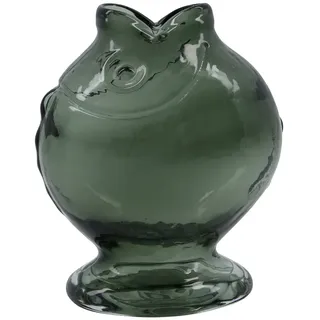 House Doctor - Fisch Vase, H 17,5 cm, smoked grey