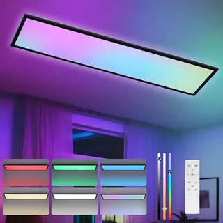 CBJKTX LED Panel 120x30 39W Dimmbar Rechteckig schwarz