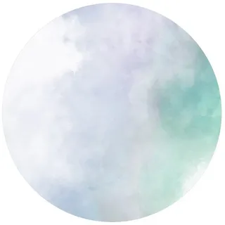 Bilderdepot24 Teppich Vinyl Wohnzimmer Schlafzimmer Flur Küche Muster modern, rund - violett glatt, nass wischbar (Küche, Tierhaare) - Saugroboter & Bodenheizung geeignet lila 240 cm x 240 cm