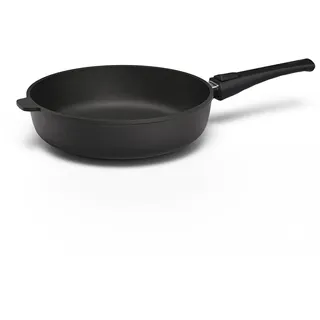 Hoffmann STONIQ Hochrandpfanne, Antihaftbeschichtet, PTFE und PFAS-frei, Induktionsgeeignet, Backofenfest bis 300°C, Pfanne made in Germany, Bratpfanne, Schmorpfanne (ohne Deckel, 26 cm)