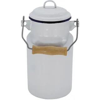Krüger Milchkanne Husum, 2 l, emailliert blau|weiß 2 l | Ø 13 cm x 24,5 cm