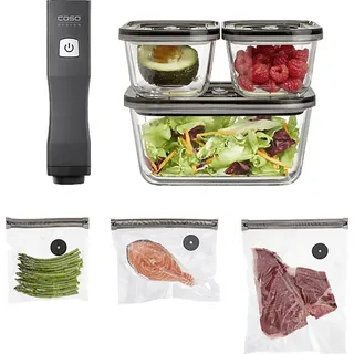 CASO Design CASO Vacu OneTouch Eco-Set Vakuumierer Schwarz